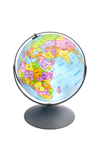 12" READINESS RAISED RELIEF GLOBE
