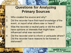 ANALYZING PRIMARY SOURCES: Poster Kit